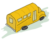 A short school bus